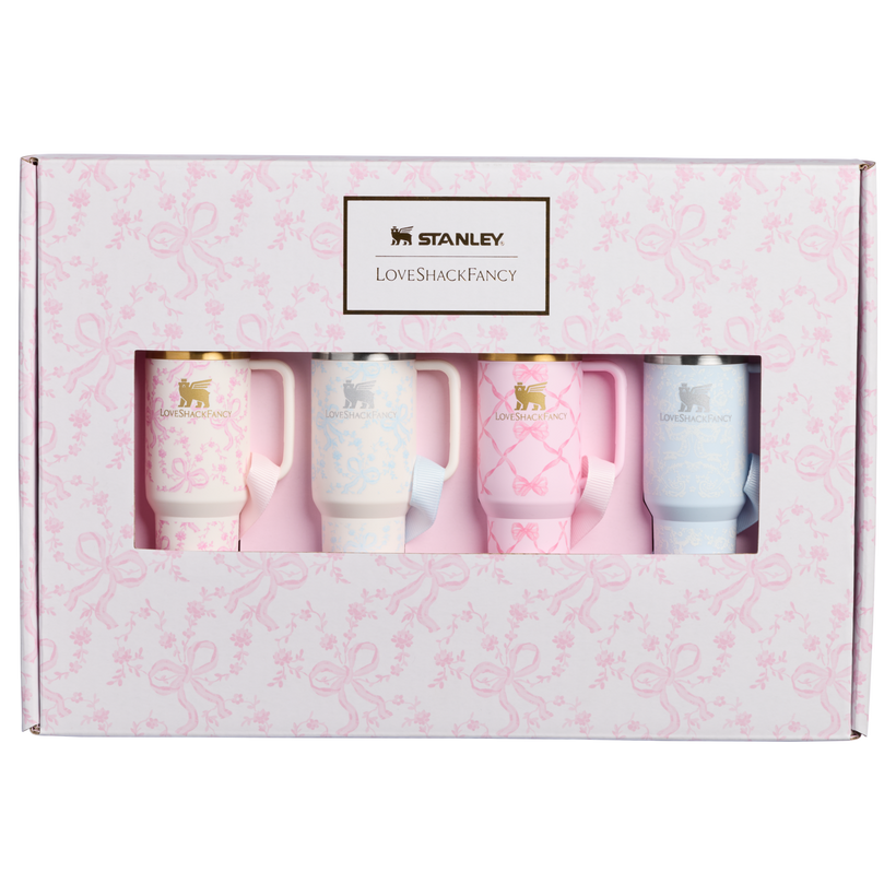 Stanley 1913 x LoveShackFancy Holiday Quencher ProTour Ornament Set - Bright Bottle Choice - Travel Home Pick