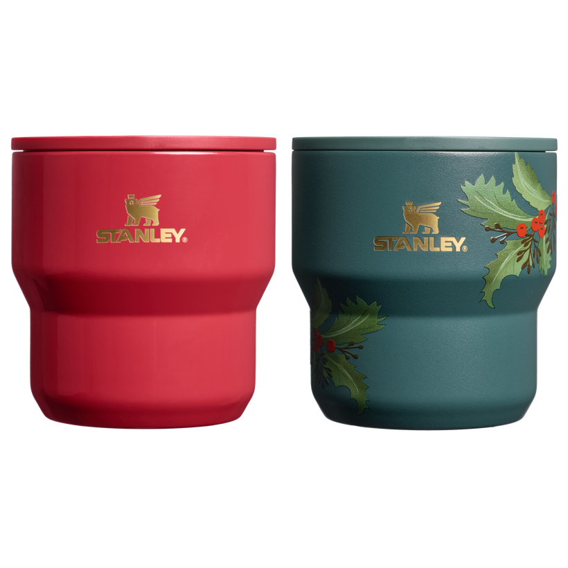 The Cheers & Cheer Stay-Hot Stacking Cup 2-Piece Set - Soft Daily Pack - Premium Travel Style Fit
